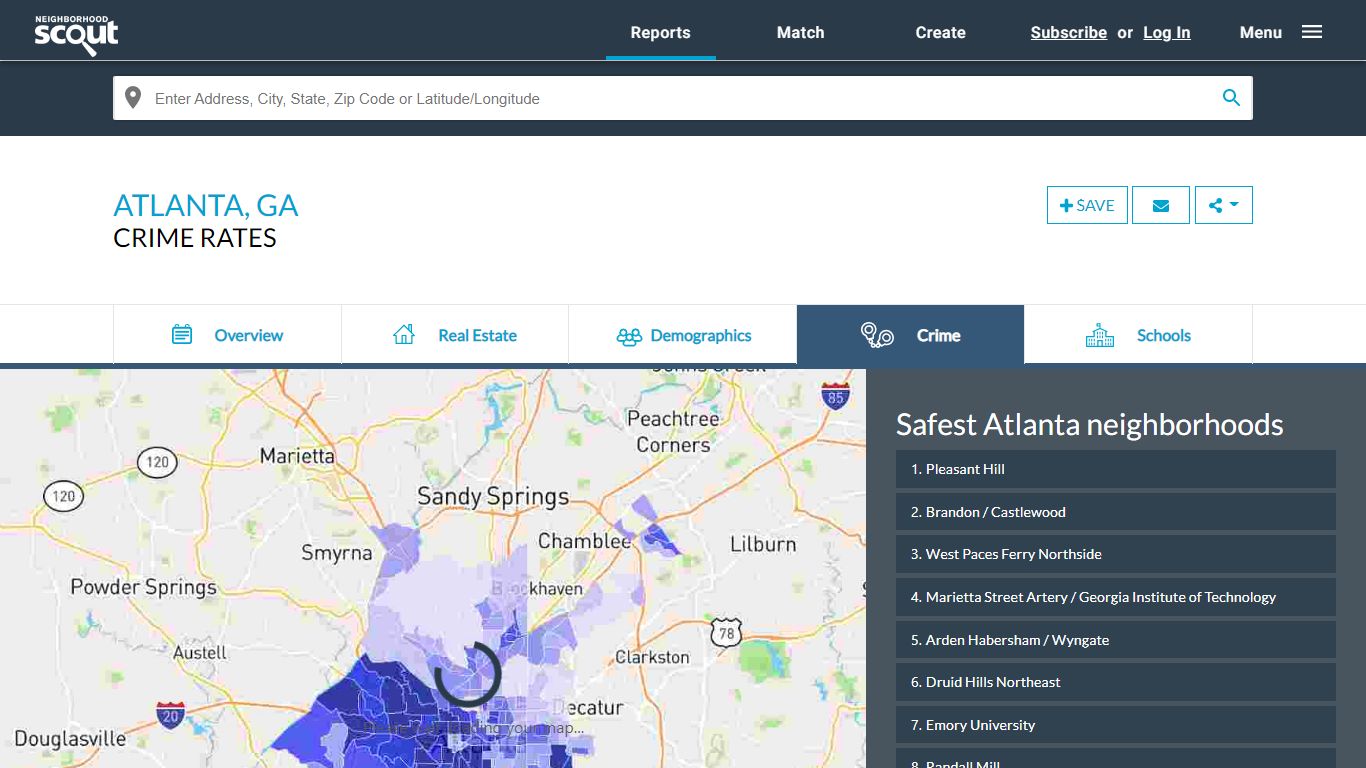 Atlanta, GA Crime Rates and Statistics - NeighborhoodScout